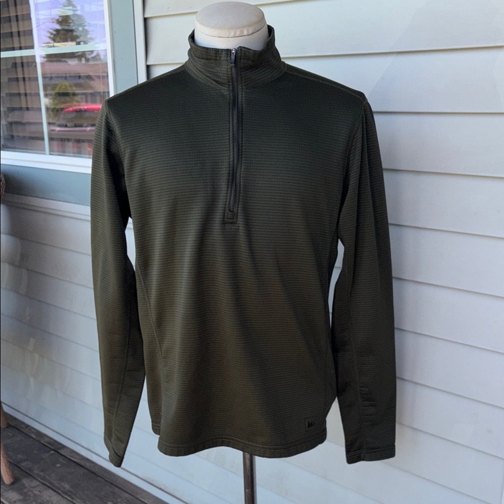 REI Dark Green Quarter-Zip Pullover.  Large.  Great condition.